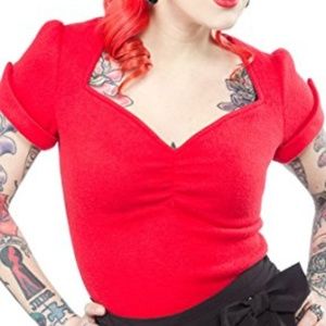 NWT Sourpuss Rockabilly Pinup Girl Sugar Sweater